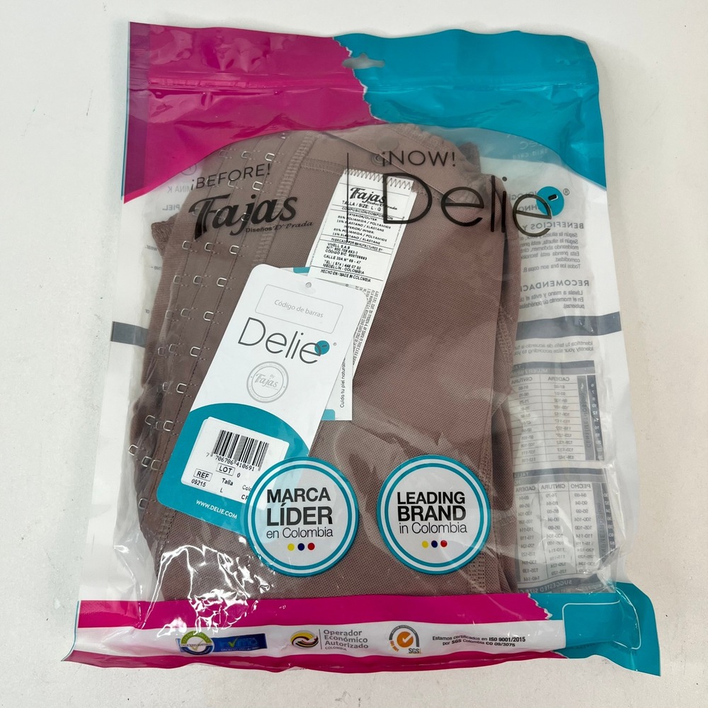 Delie By Fajas 09215‎ Shapewear Slimming Compression Girdle Women's Size L